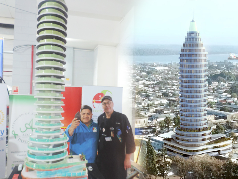 Cocinarte - La Torre de la Defensa en chocolate, por Juan Carlos Chumba